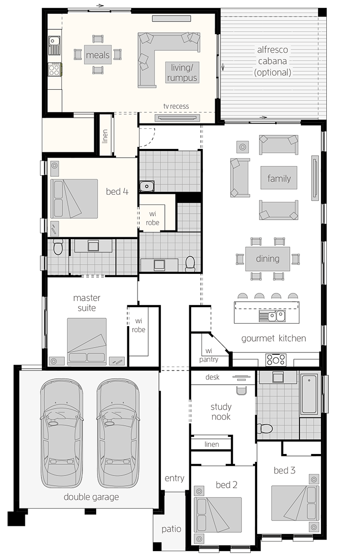 Granny flat design Dual Living House Plans McDonald